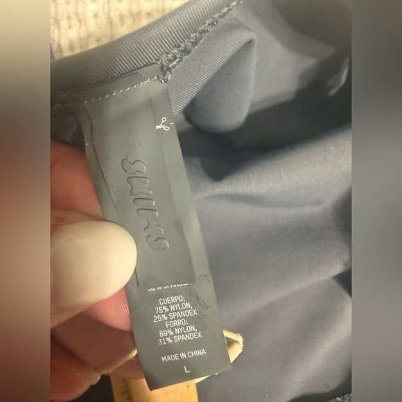 NWT SKIMS Shaping Swim Cami One Piece Gunmetal Womens L - Picture 4 of 12